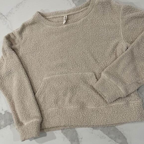 Rewash Cozycore Knit Soft Long Sleeve Sweater Scoop Neck Oatmeal Women’s Small - Picture 2 of 5